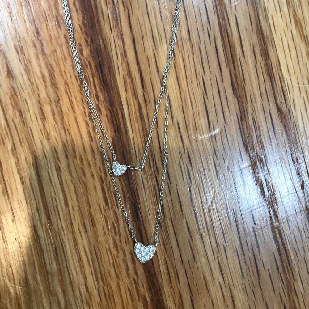 Double Heart Necklace - image 2